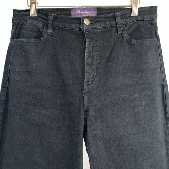 NYDJ Size 10 Black Bootcut Stretch Jeans curvy closet staples - Picture 3 of 6